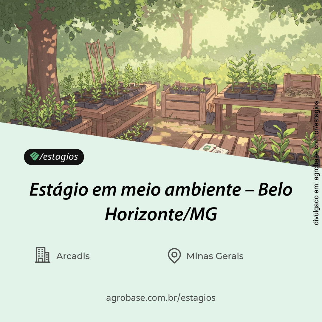 Estágio em meio ambiente – Belo Horizonte/MG