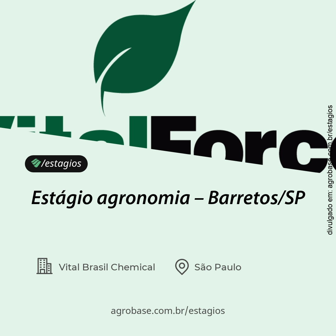 Estágio agronomia – Barretos/SP
