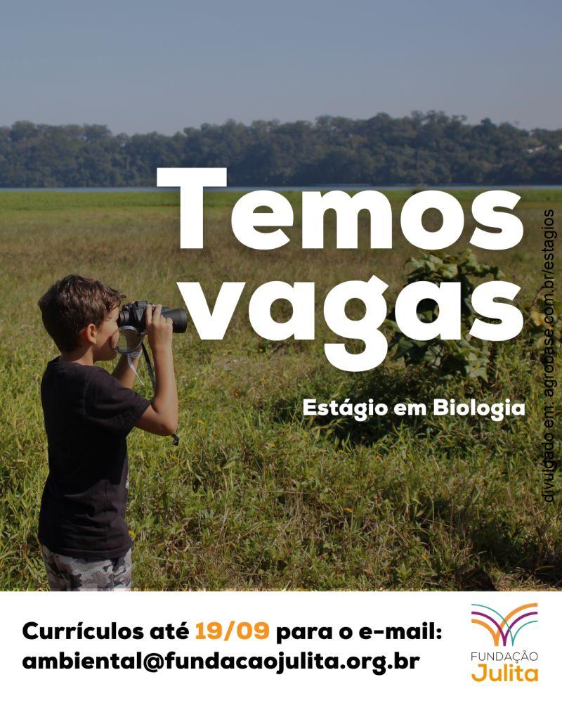 Estágio em biologia – São Paulo/SP