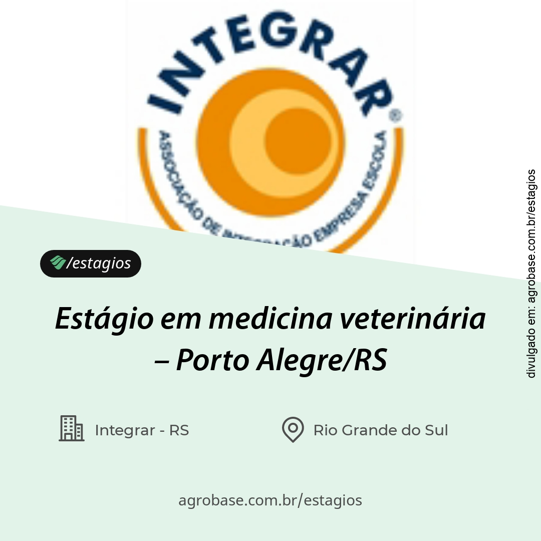 Estágio em medicina veterinária – Porto Alegre/RS