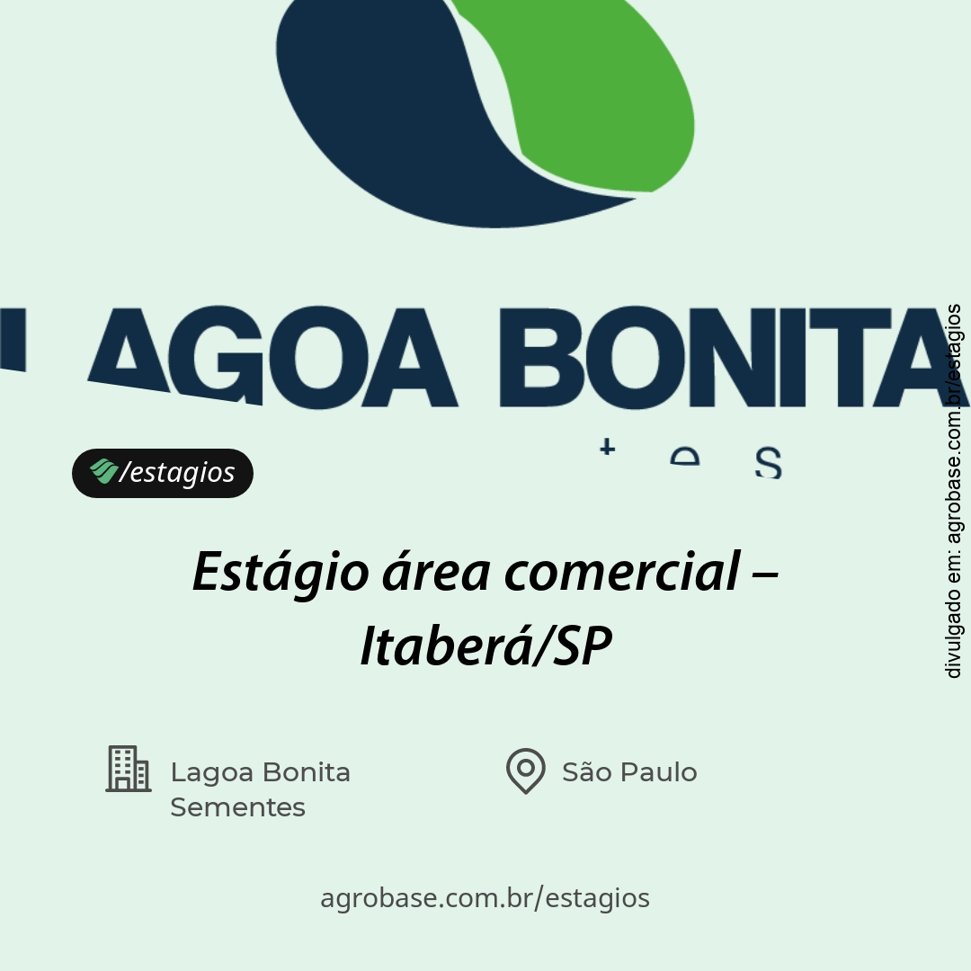 Estágio área comercial – Itaberá/SP