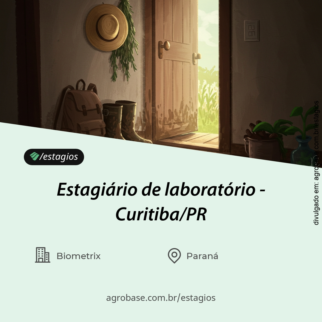 Estagiário de laboratório – Curitiba/PR