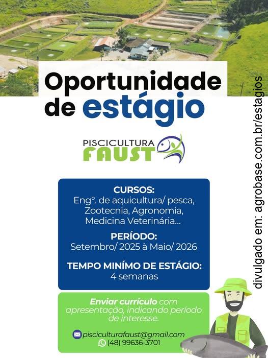 Estágio em piscicultura – São Ludgero/SC