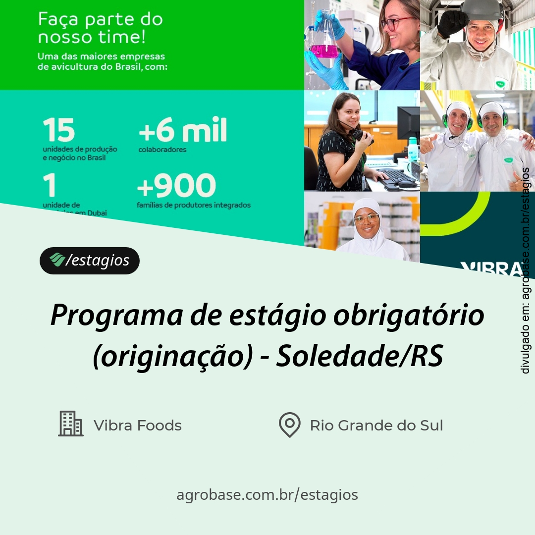 Programa de estágio obrigatório (originação) – MG, PR e RS