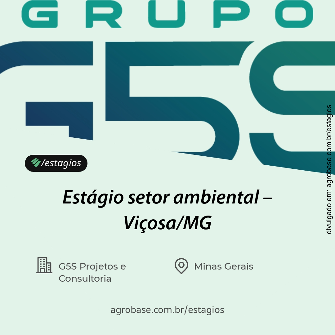 Estágio setor ambiental – Viçosa/MG