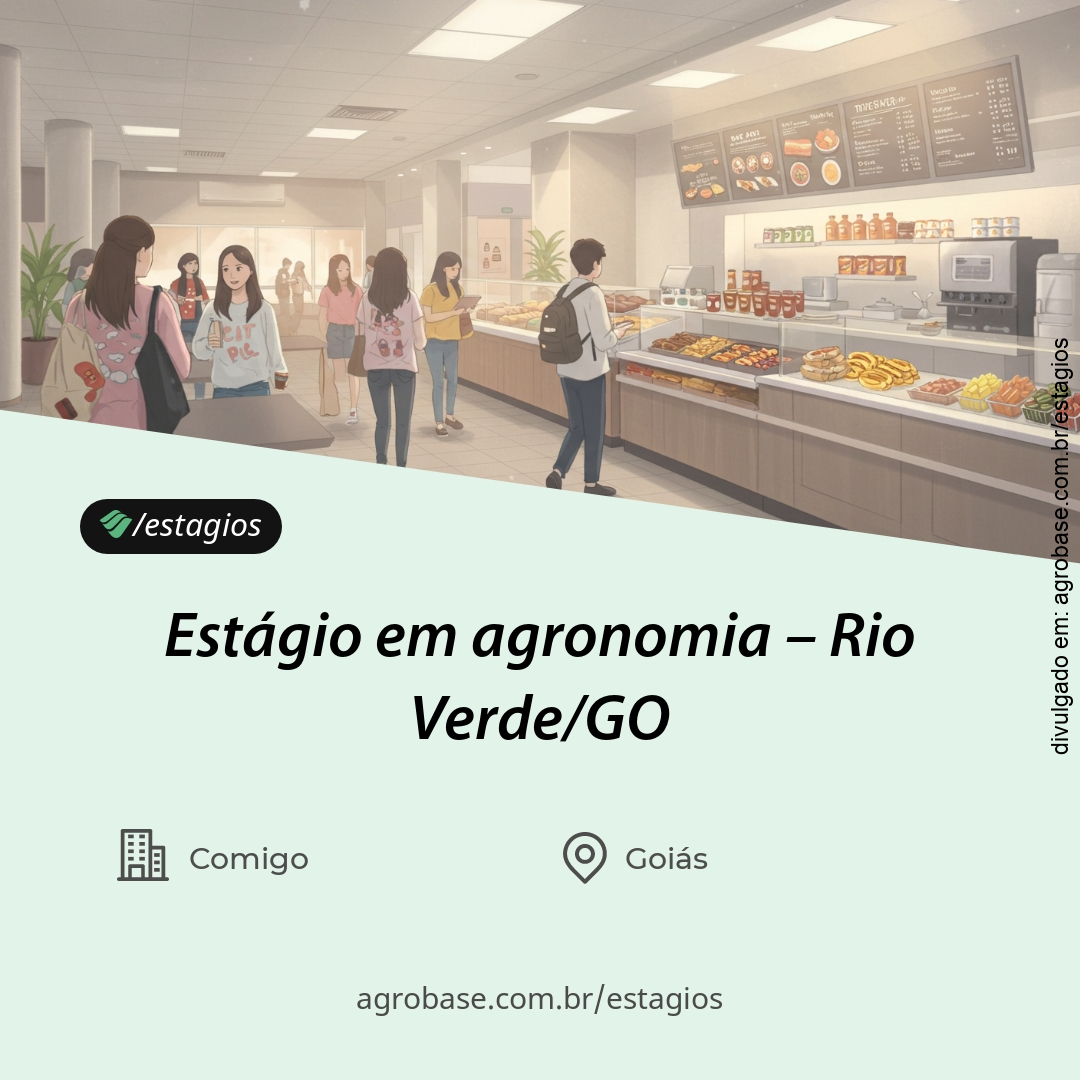 Estágio em agronomia – Rio Verde/GO