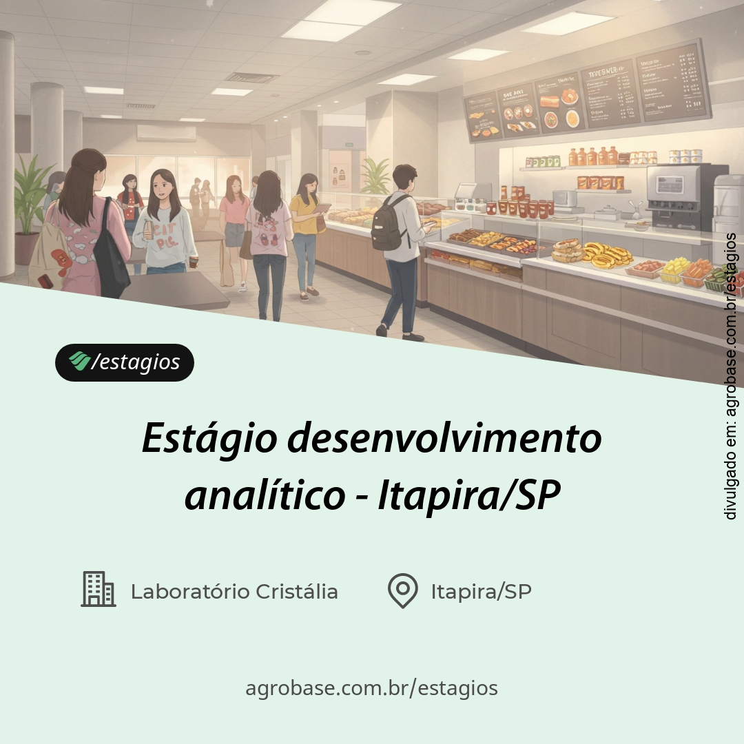 Estágio desenvolvimento analítico – Itapira/SP