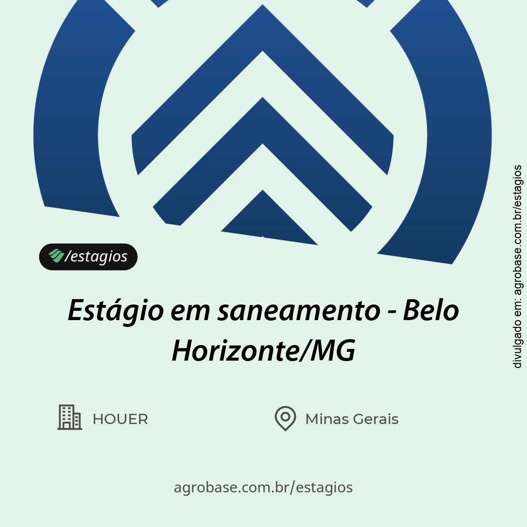 Estágio em saneamento – Belo Horizonte/MG