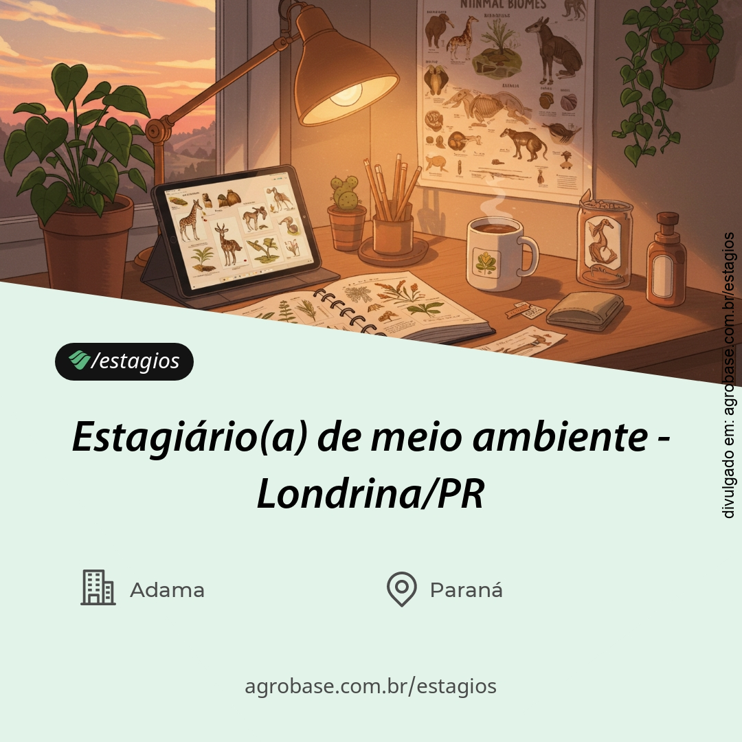 Estagiário(a) de meio ambiente – Londrina/PR