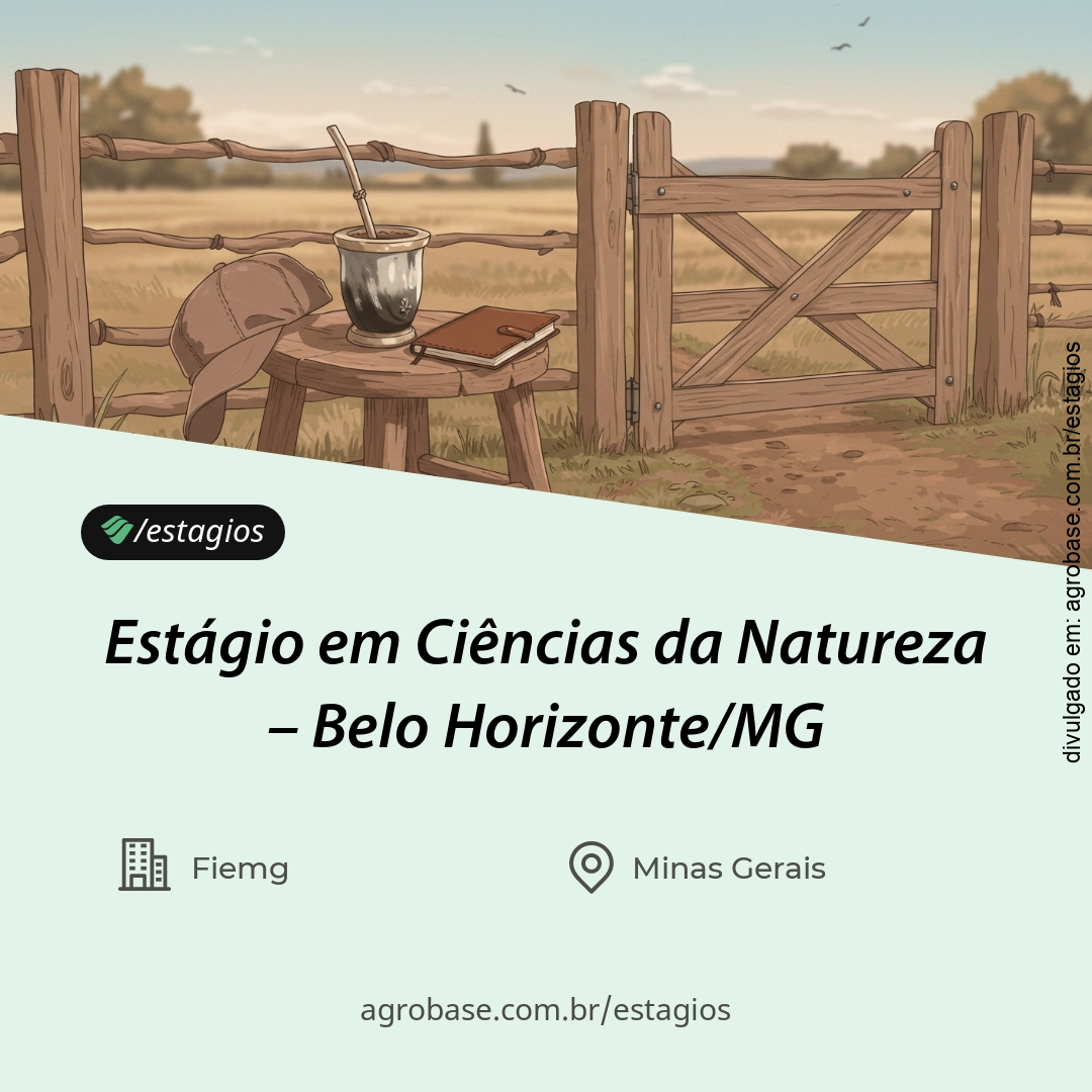 Estágio em ciências da natureza – Belo Horizonte/MG