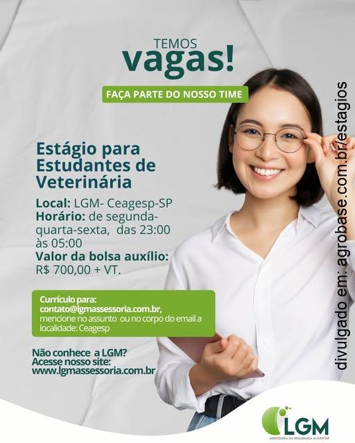 Estágio em segurança dos alimentos – São Paulo/SP [CEAGESP]