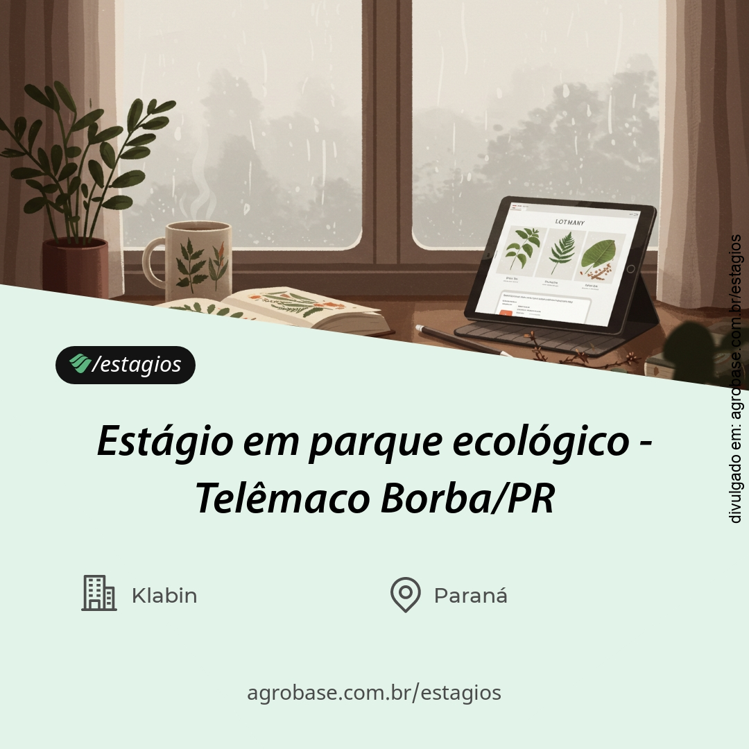 Estágio em parque ecológico – Telêmaco Borba/PR