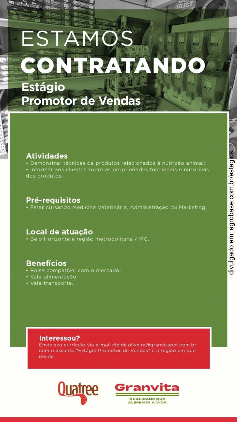 Estágio promotor(a) de vendas – Belo Horizonte/MG