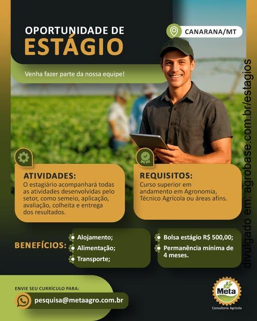 Estágio em consultoria agrícola – Canarana/MT