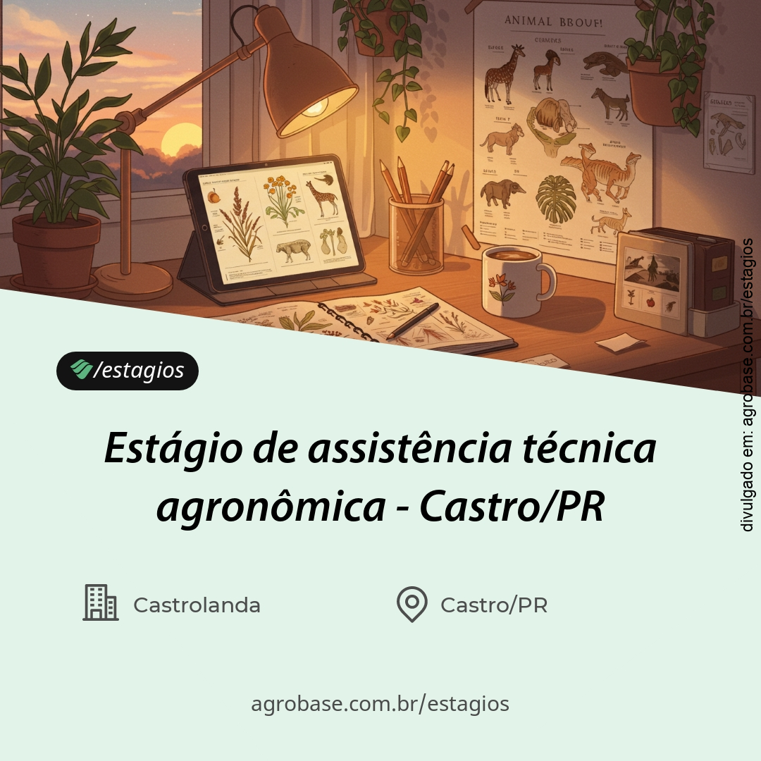 Estágio de assistência técnica agronômica – Castro/PR