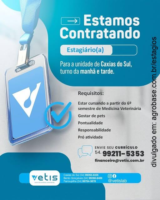 Estágio em centro de análises veterinárias – Caxias do Sul/RS