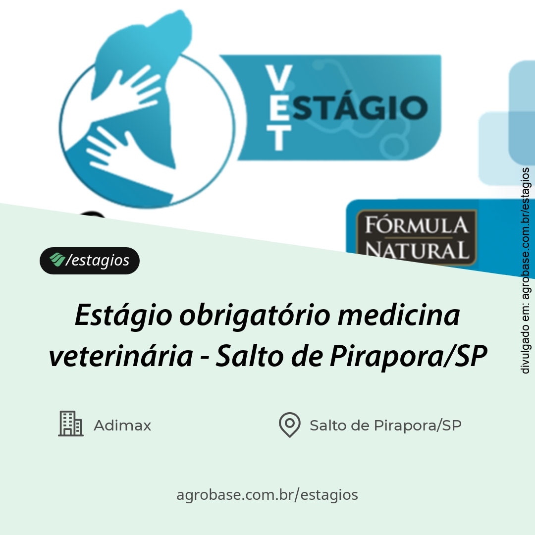 Estágio obrigatório medicina veterinária – Salto de Pirapora/SP
