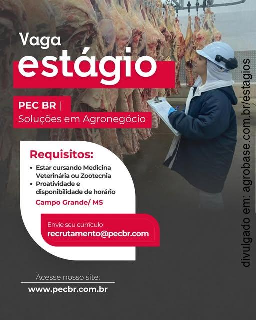 Estágio medicina veterinária ou zootecnia – Campo Grande/MS