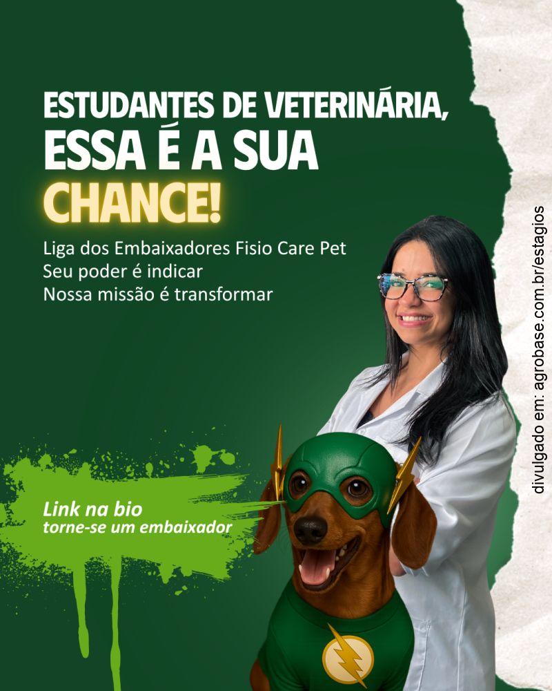 Estágio embaixadores Fisio Care Pet – São Paulo/SP