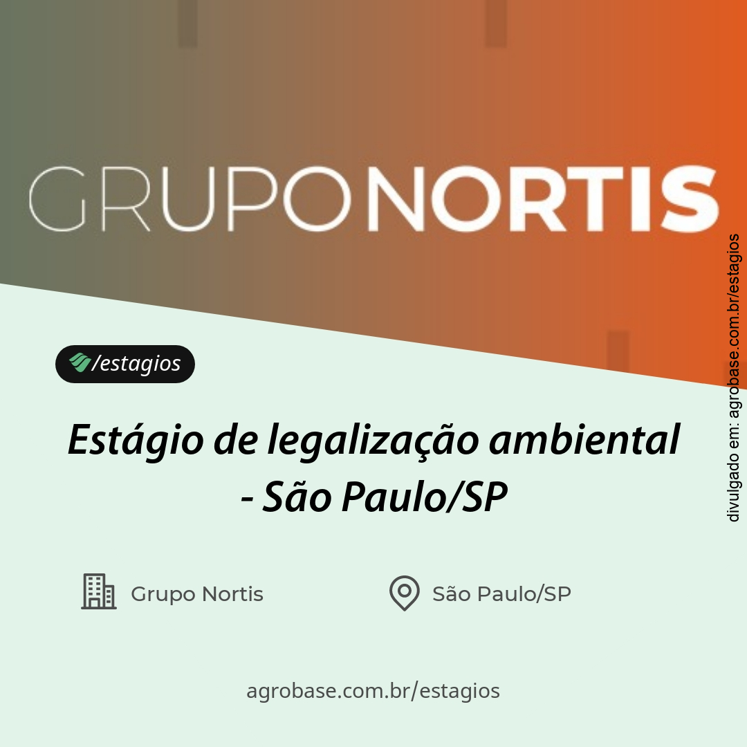 Estágio de legalização ambiental – São Paulo/SP