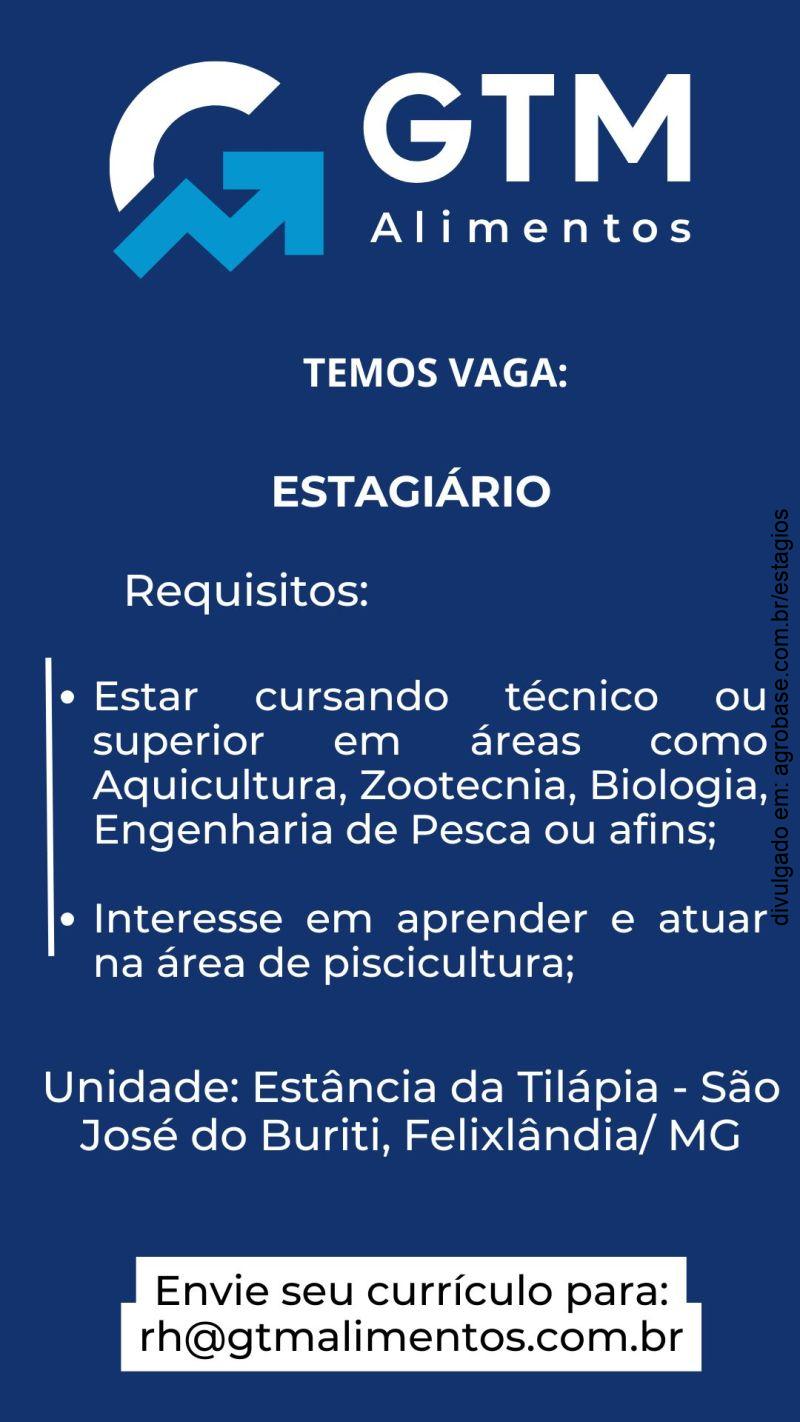 Estágio em piscicultura – Felixlândia/MG