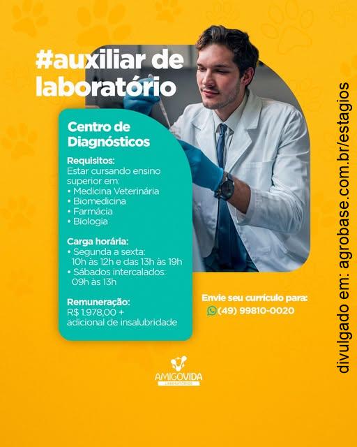 Auxiliar de laboratório – Videira/SC