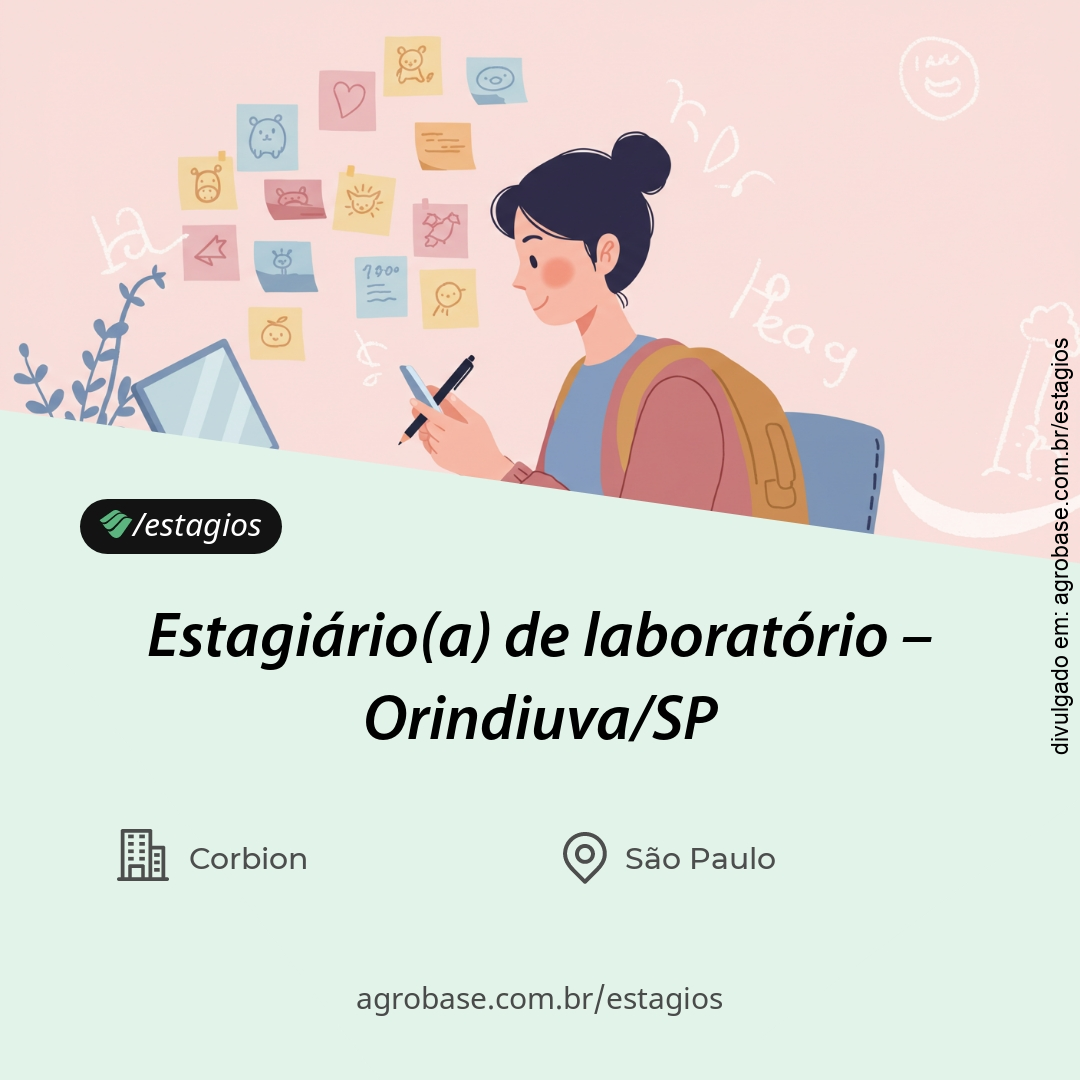 Estagiário(a) de laboratório – Orindiúva/SP