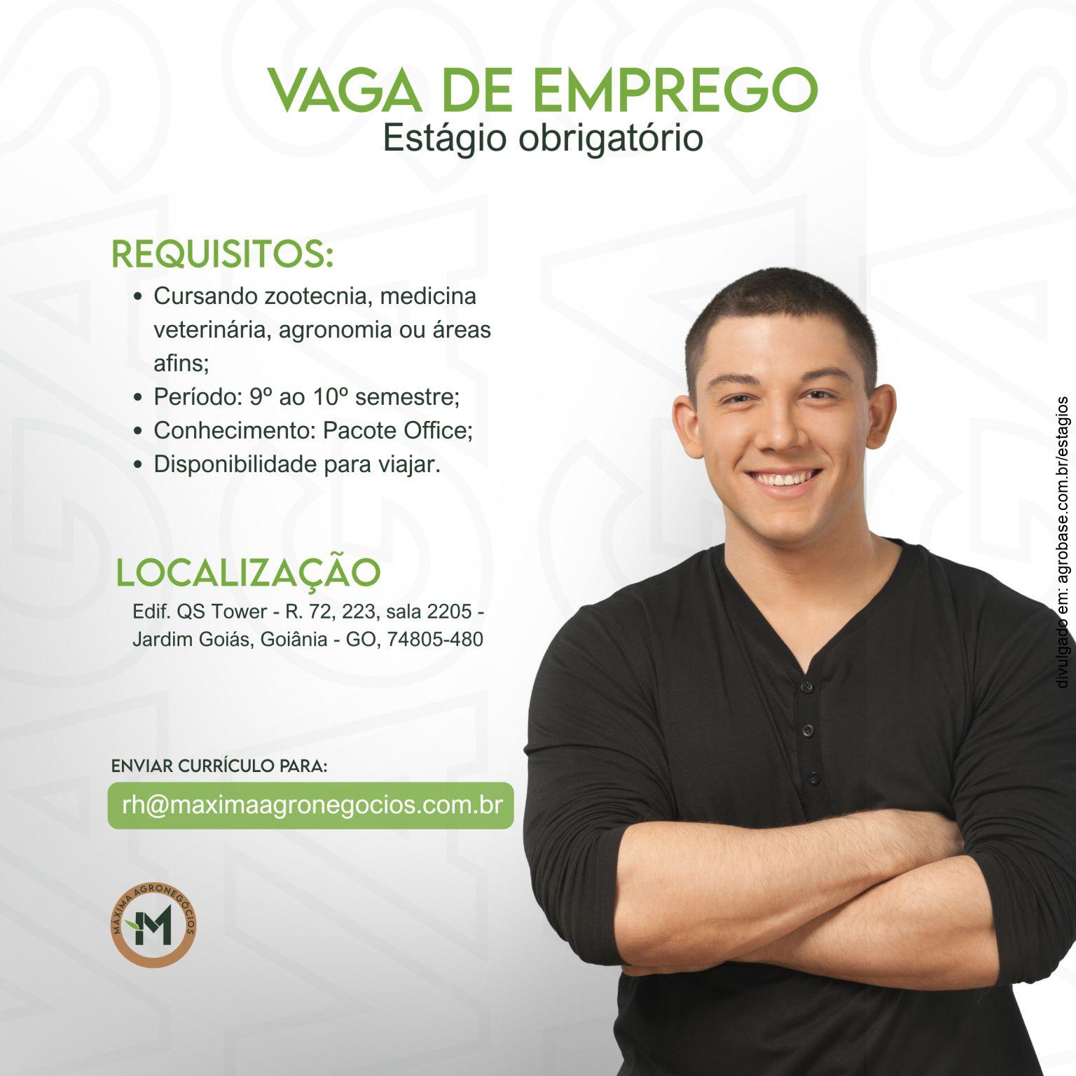 Estágio obrigatório agronegócio – Goiânia/GO