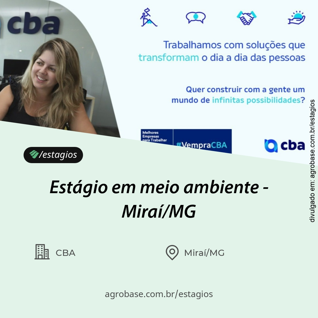 Estágio em meio ambiente – Miraí/MG