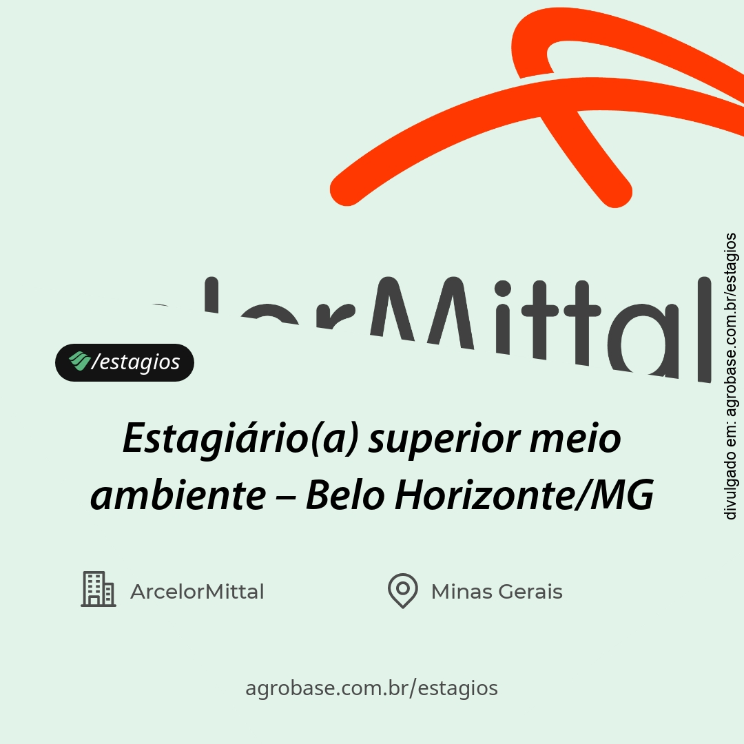 Estagiário(a) superior meio ambiente – Belo Horizonte/MG