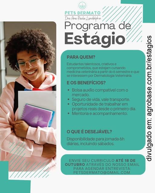 Estágio em dermatologia veterinária – São Paulo/SP