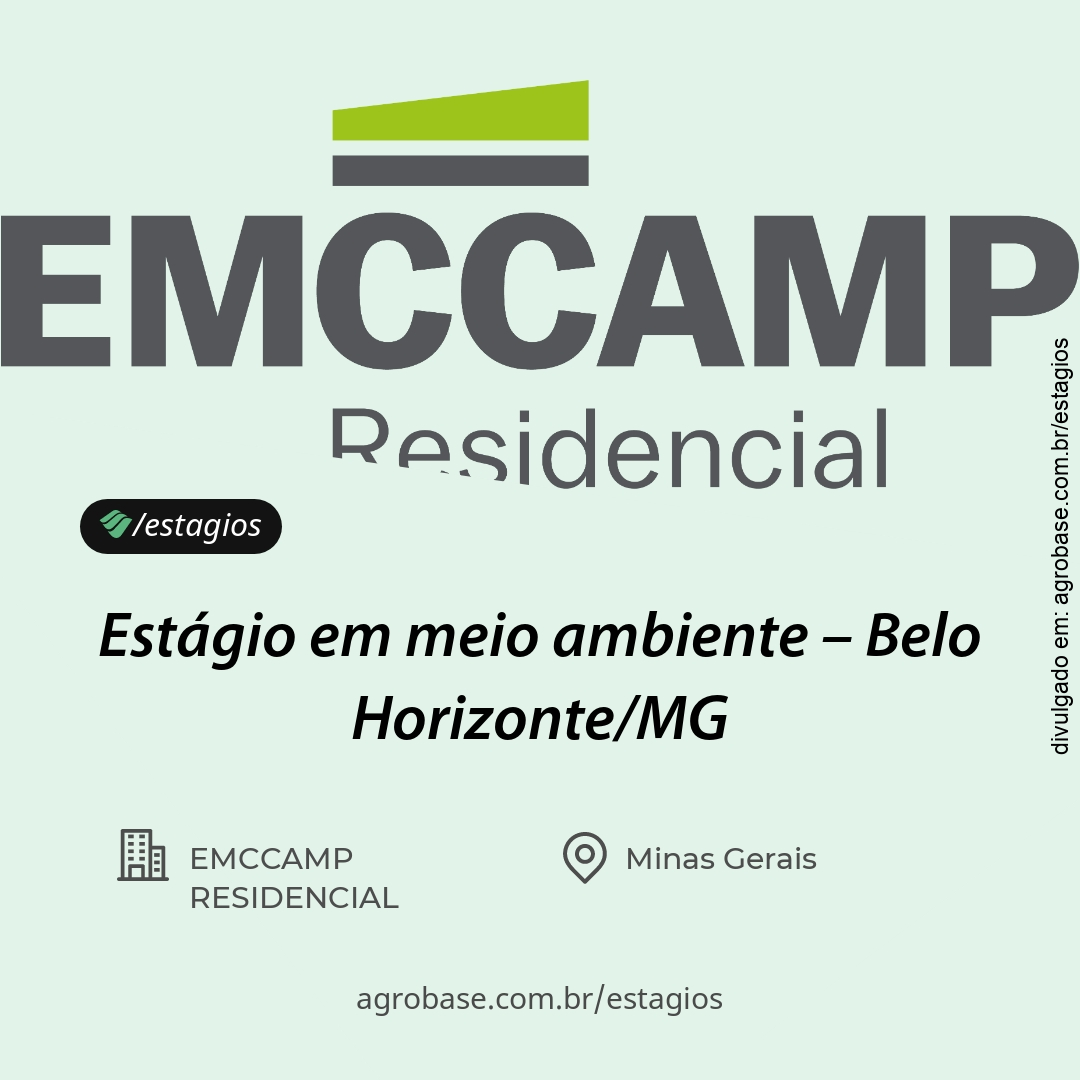 Estágio em meio ambiente – Belo Horizonte/MG