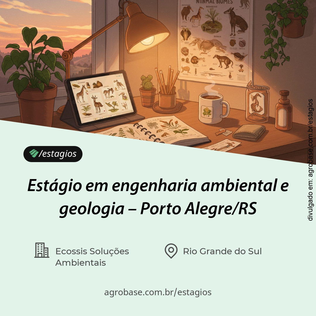 Estágio em engenharia ambiental e geologia – Porto Alegre/RS