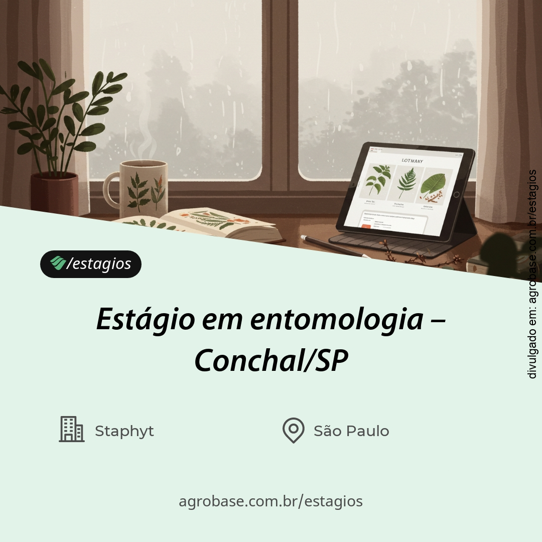 Estágio em entomologia – Conchal/SP