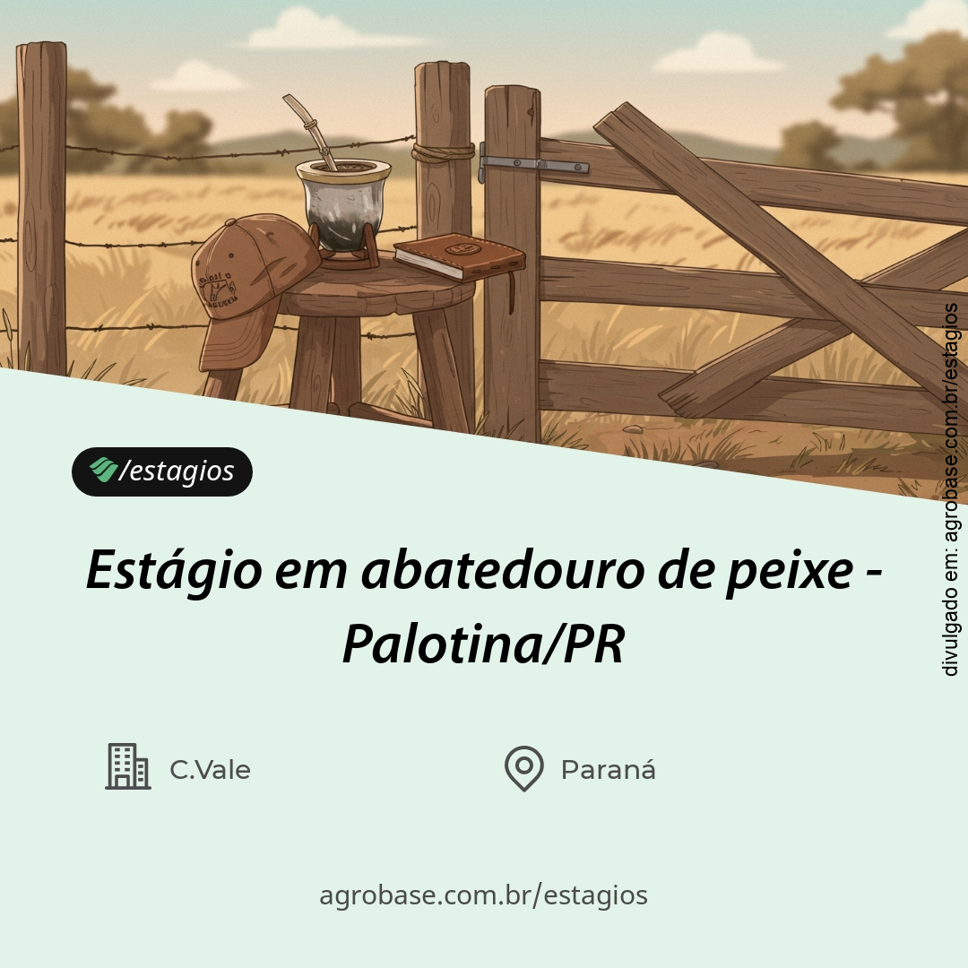 Estágio em abatedouro de peixe – Palotina/PR