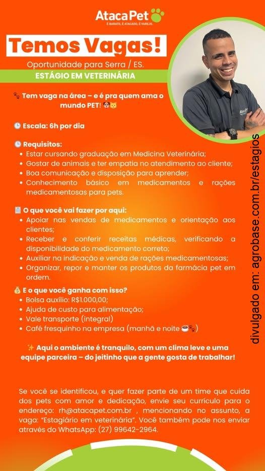 Estágio em veterinária – Serra/ES
