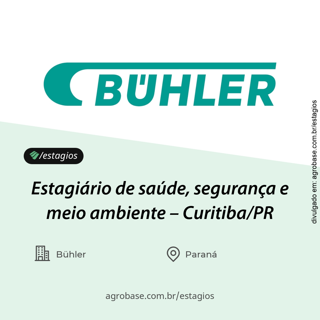 Estagiário de saúde, segurança e meio ambiente – Curitiba/PR