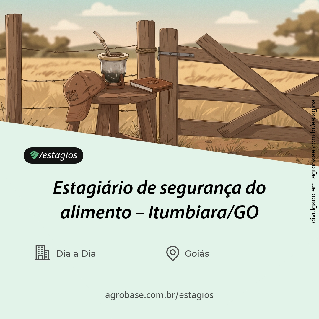 Estagiário de segurança do alimento – Itumbiara/GO