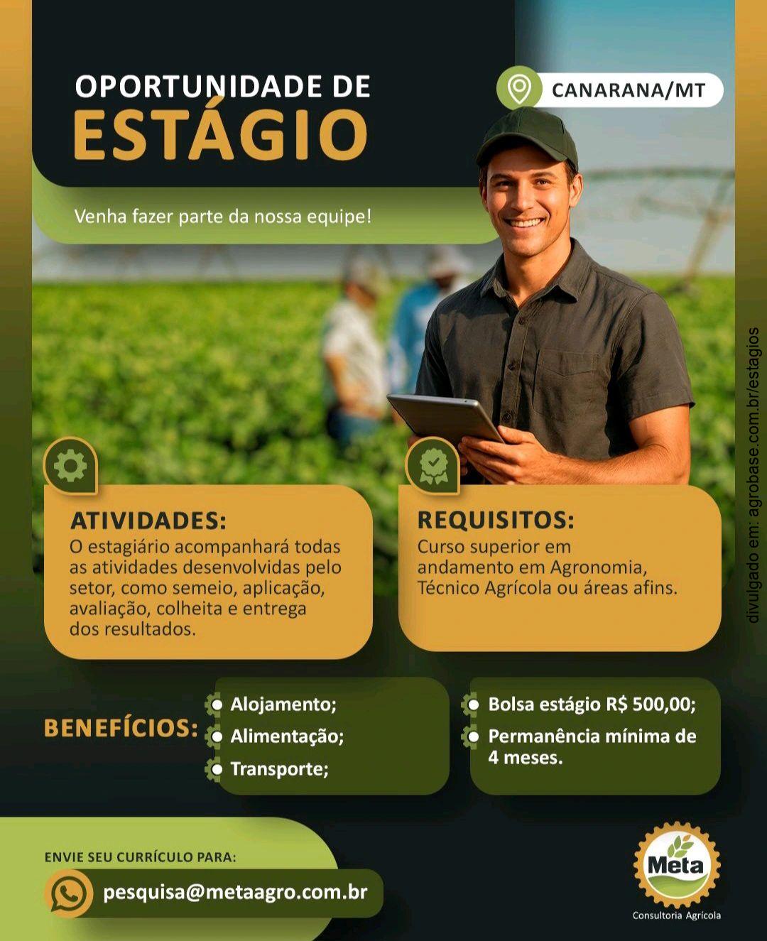 Estágio de agronomia – Canarana/MT