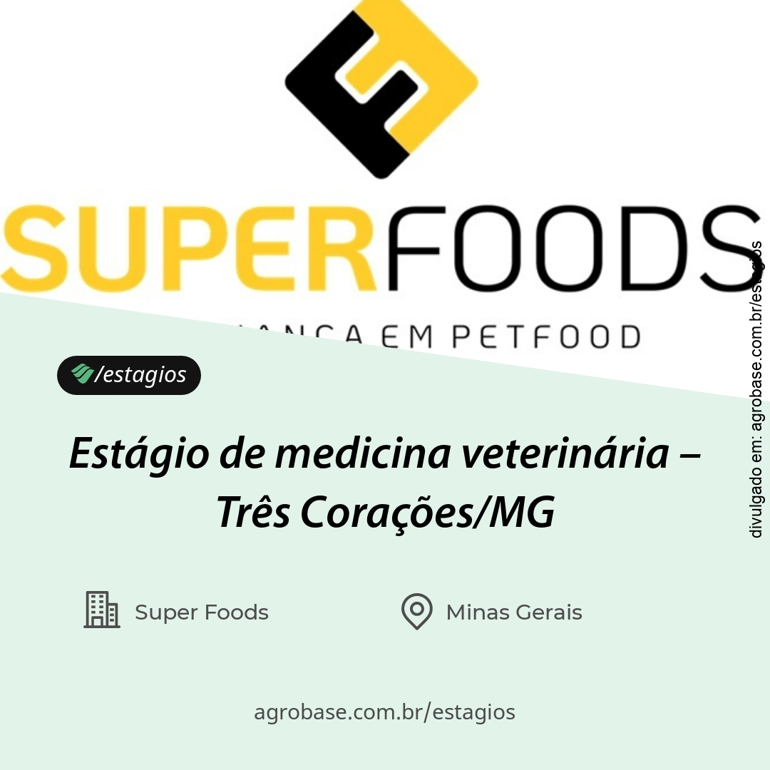 Estágio de medicina veterinária – Três Corações/MG