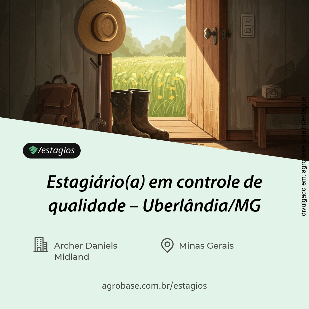 Estagiário(a) em controle de qualidade – Uberlândia/MG