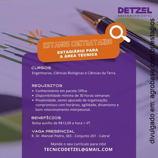 Estagiário para a área técnica – Curitiba/PR