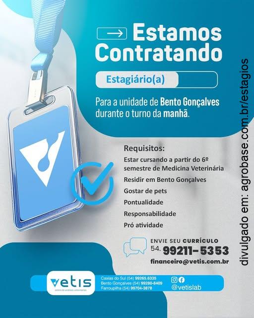 Estágio centro de análises veterinárias – Bento Gonçalves/RS