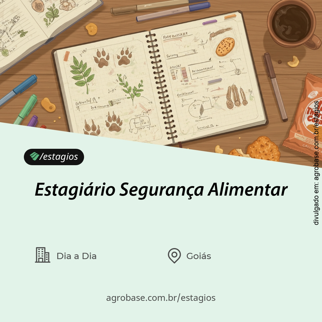 Estagiário em segurança alimentar – Formosa/GO
