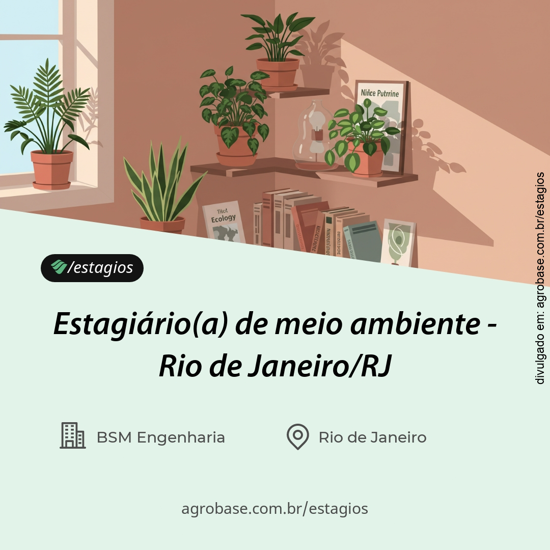 Estagiário(a) de meio ambiente – Rio de Janeiro/RJ