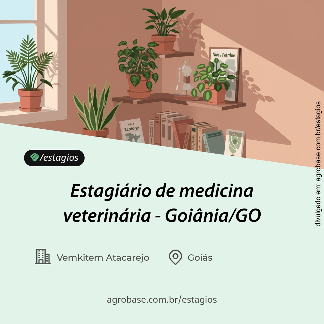 Estagiário de medicina veterinária – Goiânia/GO