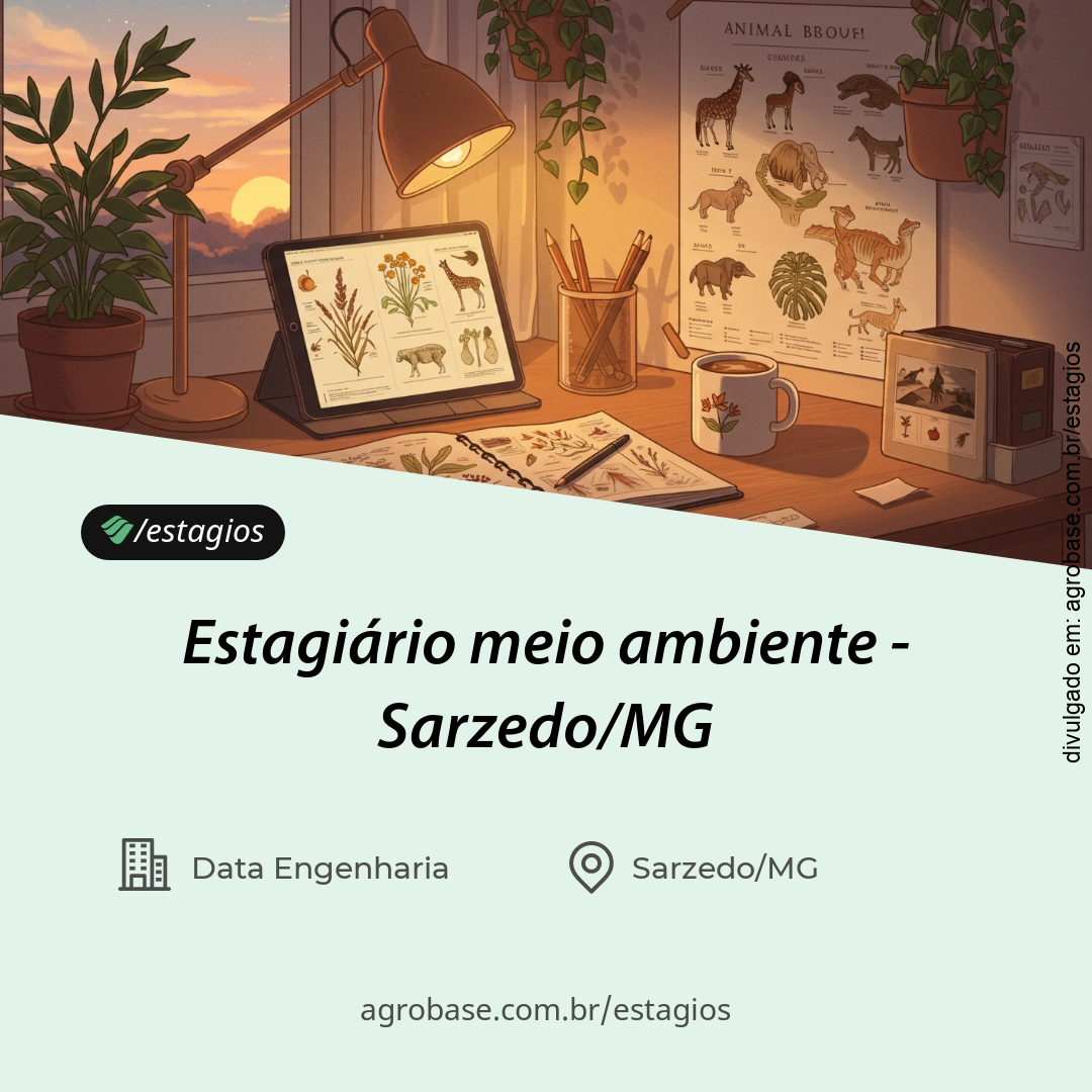 Estagiário(a) de meio ambiente – Sarzedo/MG