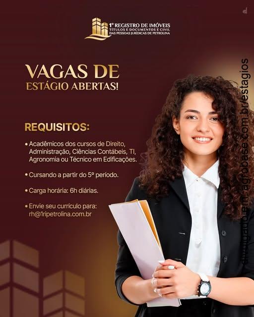 Estágio em serventia extrajudicial – Petrolina/PE