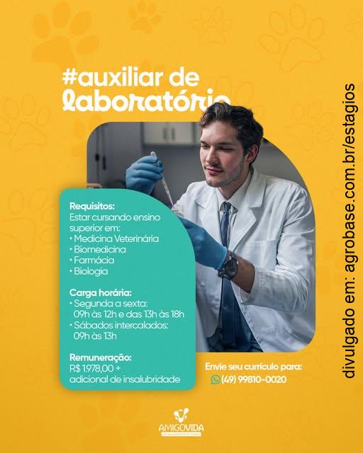 Auxiliar de laboratório – Videira/SC