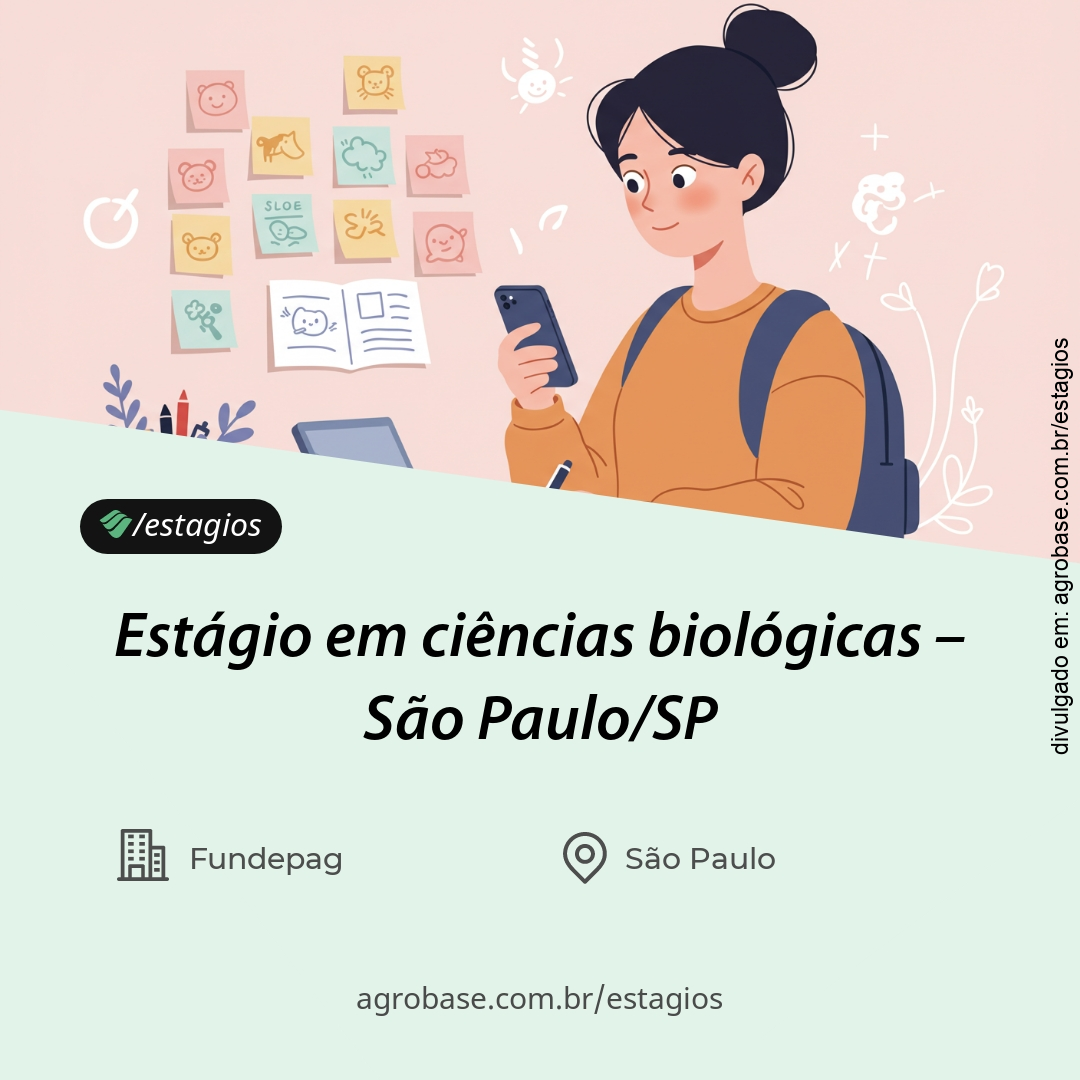 Estágio em ciências biológicas – São Paulo/SP